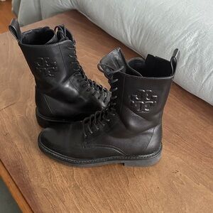 Tory Burch Black Moto Boots